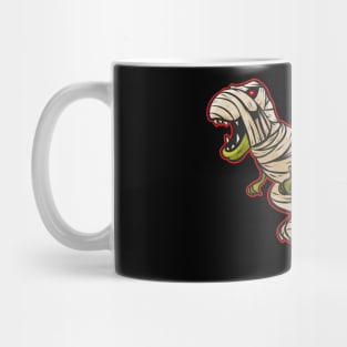 Dinosaur Wrapped In Bandages As A Mummy Costume On Halloween Mug